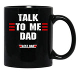 Best Dad Ever Top Dad Funny Fathers Day Black Coffee Mug - Black