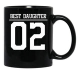 Best Daughter 02 Black Coffee Mug - Black