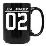 Best Daughter 02 Black Coffee Mug - Black
