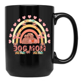 Best Dog Mom Funny Mama Is For Dog Lovers A Cute Dog Mom With A Beautiful Heart Black Coffee Mug, Gift Coffee Mug - Black
