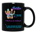 Best Friends Black Coffee Mug - Black