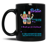 Best Friends Black Coffee Mug
