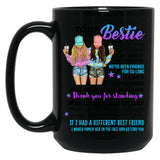 Best Friends Black Coffee Mug