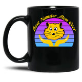Best Hamster Mom Ever Black Coffee Mug, Gift Coffee Mug