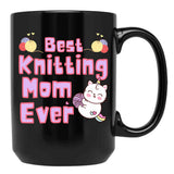 Best Knitting Mom Ever Best Mom Ever Black Coffee Mug, Gift Coffee Mug - Black