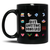 Best Knitting Mom Ever-My Mom'S List Black Coffee Mug, Gift Coffee Mug