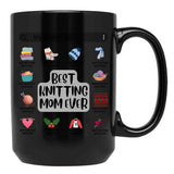 Best Knitting Mom Ever-My Mom'S List Black Coffee Mug, Gift Coffee Mug - Black