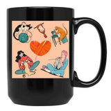 Best Knitting Mom Ever (4) Black Coffee Mug, Gift Coffee Mug - Black