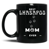 Best Lhasapoo Mom Ever Black Coffee Mug, Gift Coffee Mug