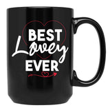 Best Lovey Grandma Mothers Day Lovey Grandmother Black Coffee Mug, Gift Coffee Mug - Black
