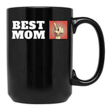 Best Mom Finger Black Coffee Mug, Gift Coffee Mug - Black