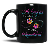 Best Pet Memorial Dog Paws Mug In Loving Memory Angel Dog Remembrance Mug Black Coffee Mug