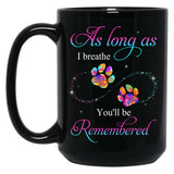 Best Pet Memorial Dog Paws Mug In Loving Memory Angel Dog Remembrance Mug Black Coffee Mug