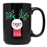 Bichon Frise Funny Holiday Xmas Christmas Black Coffee Mug, Gift Coffee Mug - Black