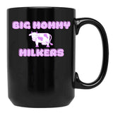 Big Mommy Milkers Cow Design Black Coffee Mug, Gift Coffee Mug - Black