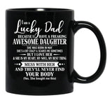 Birthday Lucky Dad May Black Coffee Mug - Black
