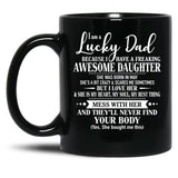 Birthday Lucky Dad May Black Coffee Mug