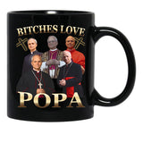 Love Popa Pope Leo Xiv 9 Black Coffee Mug - Black