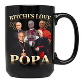Love Popa Pope Leo Xiv 9 Black Coffee Mug - Black