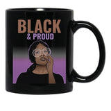 Black And Proud (9) Black Coffee Mug - Black