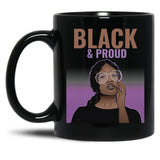 Black And Proud (9) Black Coffee Mug