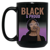 Black And Proud (9) Black Coffee Mug