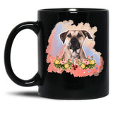 Black Mouth Cur Black Coffee Mug, Gift Coffee Mug