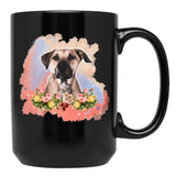 Black Mouth Cur Black Coffee Mug, Gift Coffee Mug - Black