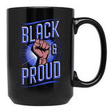 Black Proud Design Black Coffee Mug - Black