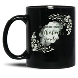 Blossoming In Motherhood'S Garden Black Coffee Mug, Gift Coffee Mug