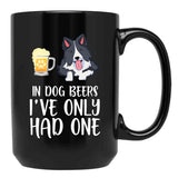 Border Collie And Beer Funny Dog Gift Black Coffee Mug, Gift Coffee Mug - Black