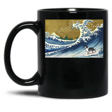 Border Collie Black Coffee Mug, Gift Coffee Mug