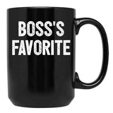 Boss'S Favorite - Funny Coworker Gift Black Coffee Mug, Gift Coffee Mug - Black