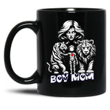 Boy Mama ( Boy Mom) From Egyape Artists Black Coffee Mug, Gift Coffee Mug