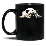 Bulldog - Funny English Bulldog Black Coffee Mug, Gift Coffee Mug