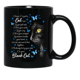 Cat Is My Friend Black Coffee Mug - Black