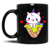 Cat Mom (7) Black Coffee Mug, Gift Coffee Mug