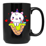 Cat Mom (7) Black Coffee Mug, Gift Coffee Mug - Black