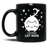 Cat Mom (9) Black Coffee Mug, Gift Coffee Mug