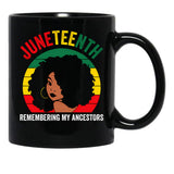 Celebrate Juneteenth Black Coffee Mug - Black