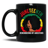 Celebrate Juneteenth Black Coffee Mug