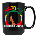 Celebrate Juneteenth Black Coffee Mug - Black