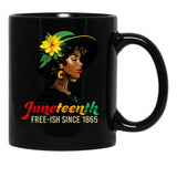 Celebrating Black Freedom Day 1865 Black Coffee Mug - Black