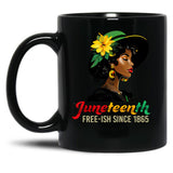 Celebrating Black Freedom Day 1865 Black Coffee Mug