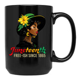 Celebrating Black Freedom Day 1865 Black Coffee Mug - Black