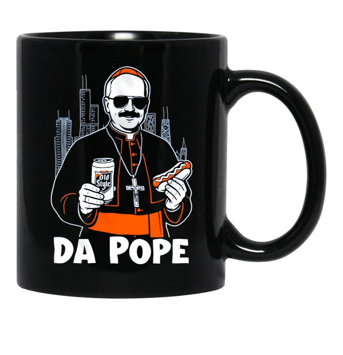 Chicago Pope Leo Xiv Da Pope (2) Black Coffee Mug - Black