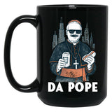 Chicago Pope Leo Xiv Da Pope Black Coffee Mug
