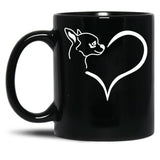 Chihuahua Dog Cute Chihuahuas Pet Funny Chihuahua Black Coffee Mug, Gift Coffee Mug