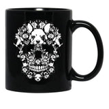 Chihuahua Skull Black Coffee Mug, Gift Coffee Mug - Black