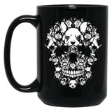 Chihuahua Skull Black Coffee Mug, Gift Coffee Mug